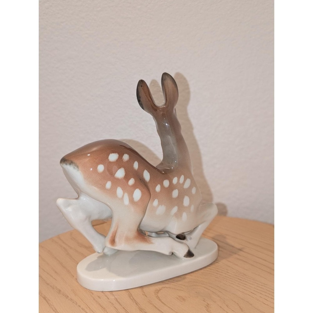 Vintage Lomonosov Porcelain Deer - Picture 2 of 9